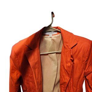 Orange blazer